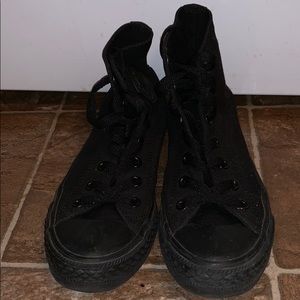 Converse Shoes - High-top all black Converse Converse Shoes - High-top all black Converse